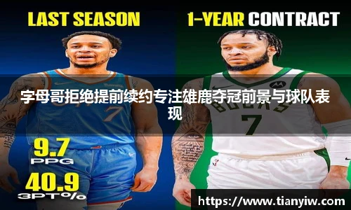 字母哥拒绝提前续约专注雄鹿夺冠前景与球队表现